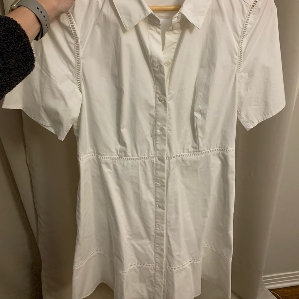 Draper James white shirt dress, worn once and in perfect condition. Size 8